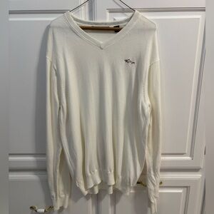 Greg Norman White  Long Sleeve Cotton Sweater Men’s Size Medium